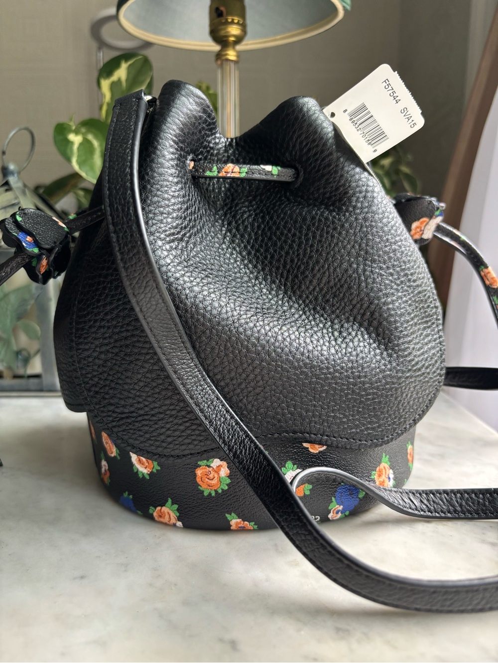 NWT Coach Limited Edition Petal Shoulder Bag with Matching Bag Charm - Picture 6 of 14